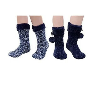 Jane and Bleecker Women’s Super Soft Plushfill Lined Slipper Socks NWT